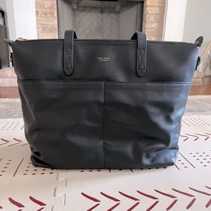 Mina Baie Amelia Black Leather Gold Hardware